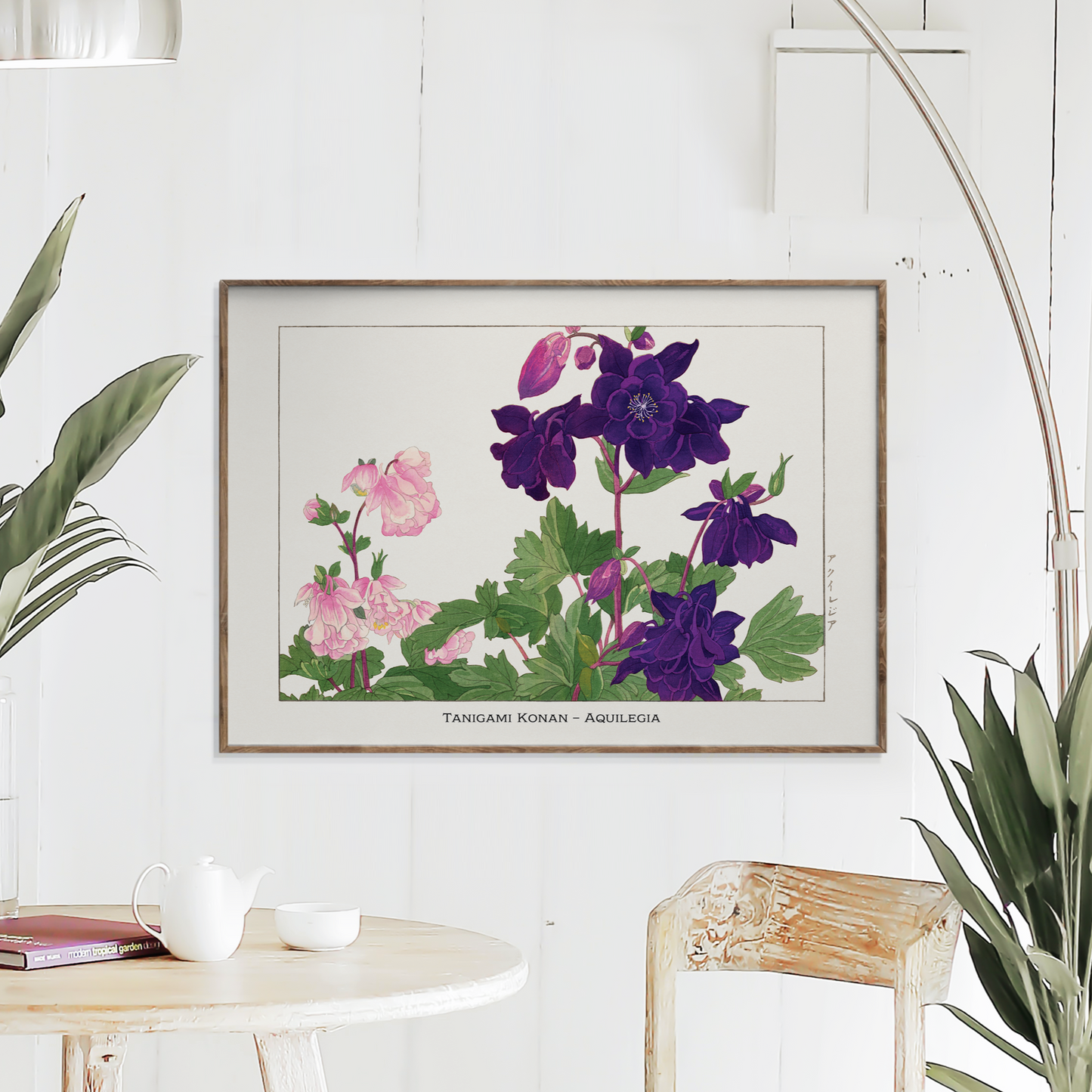 Aquilegia Wall Art – Japanese Art Print