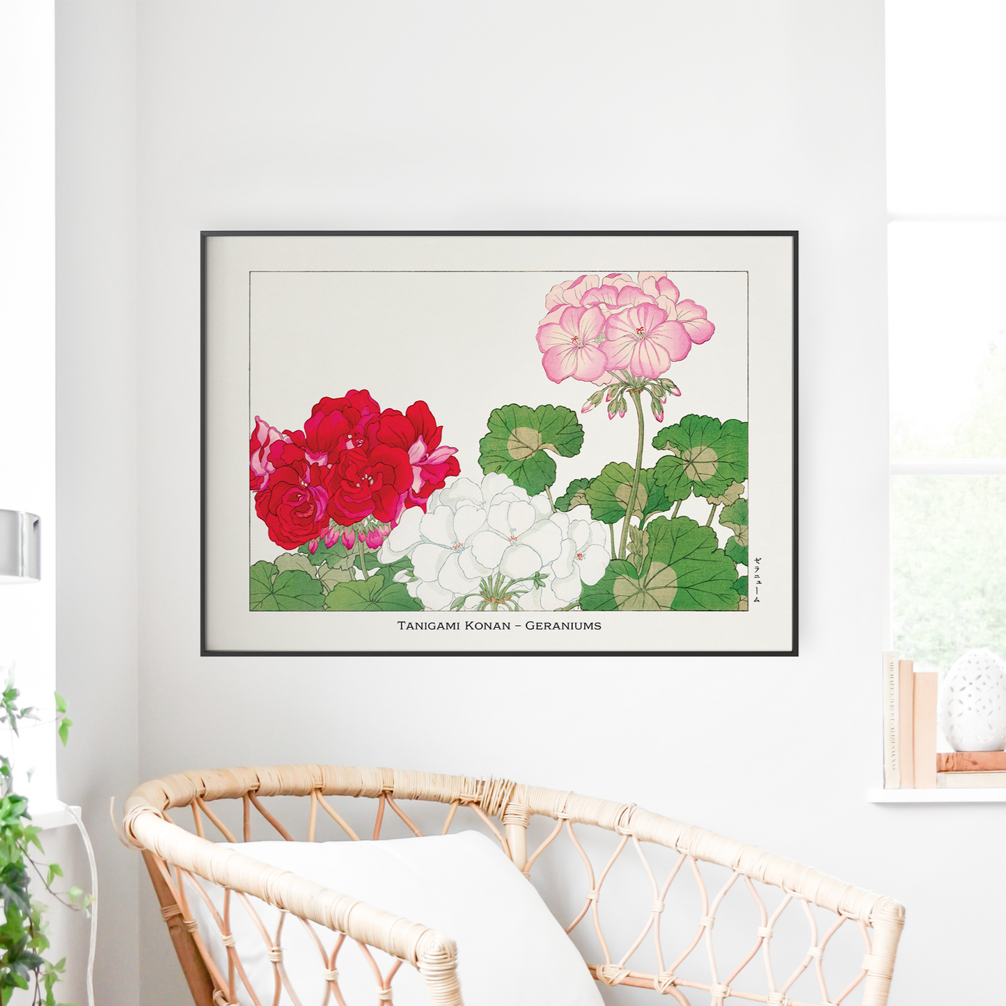 Geranium Art Print – Japanese Wall Art