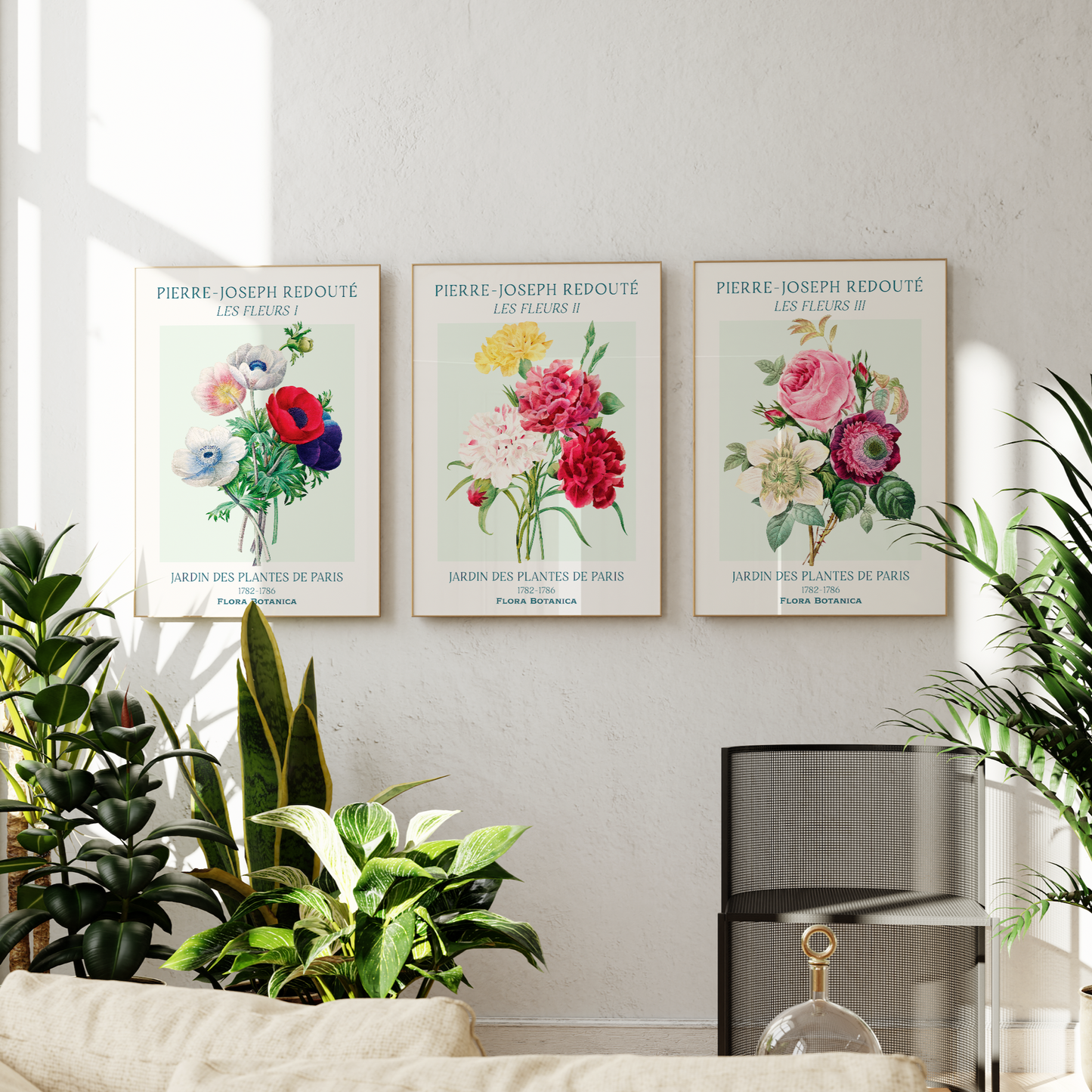 Pierre Joseph Redouté Les Fleurs II – Carnations Art Print