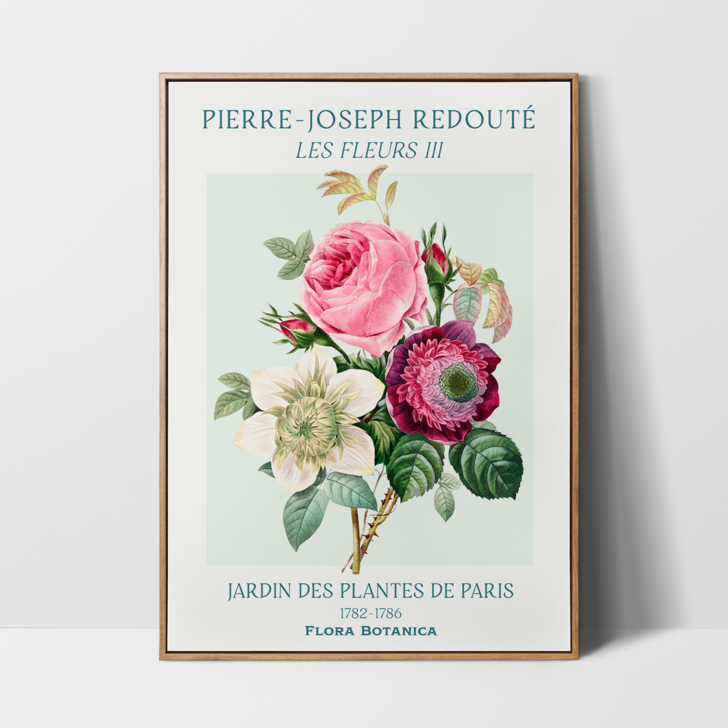 Pierre Joseph Redouté – Les Fleurs Art Print Trio