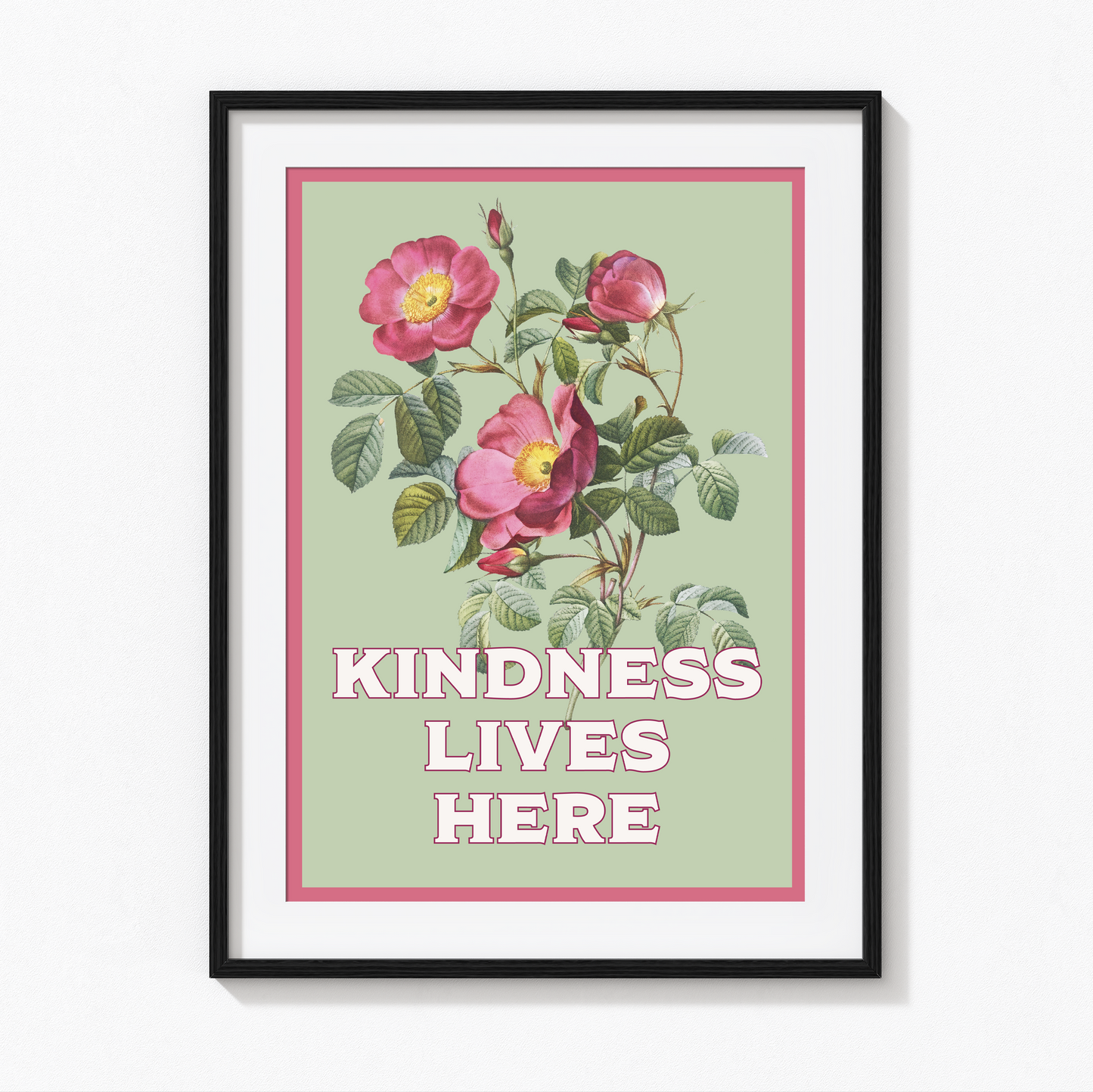 Kindness Lives Here – Giclée Art Print