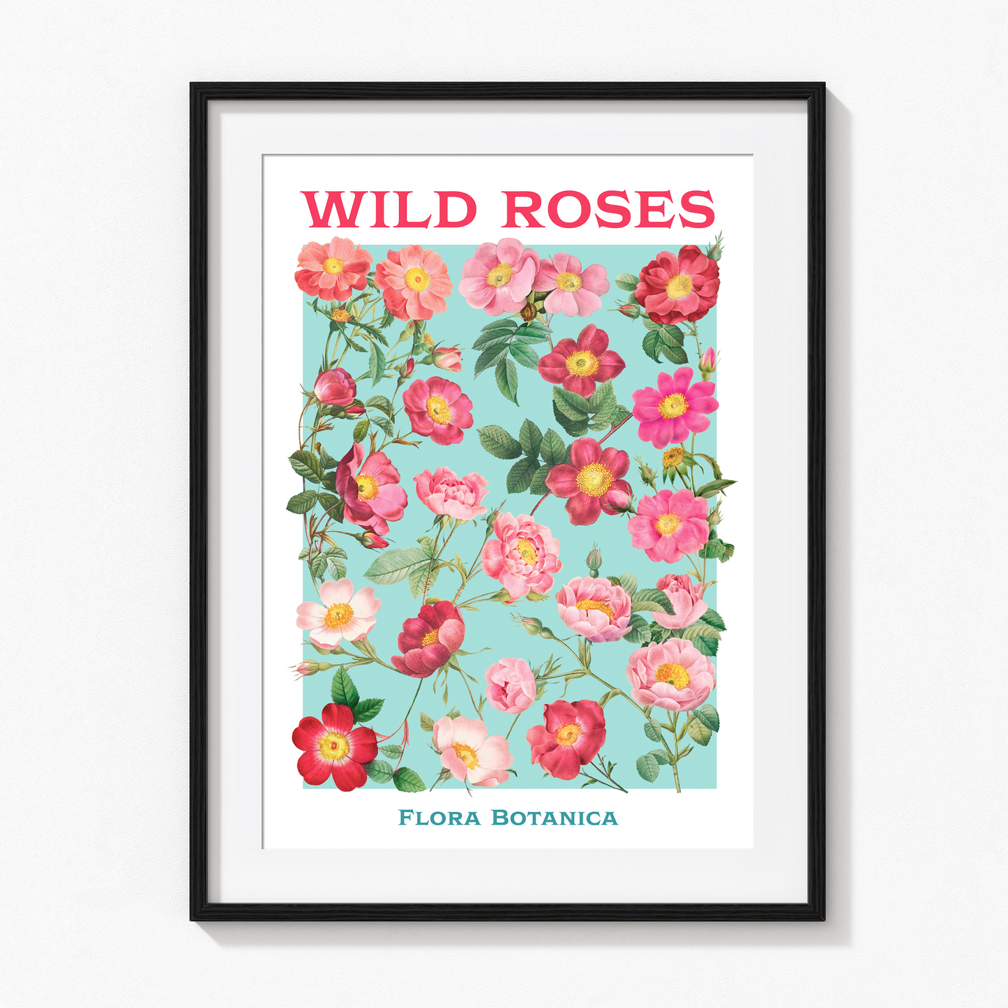 Wild Roses Art Print – Cottage Roses Wall Art
