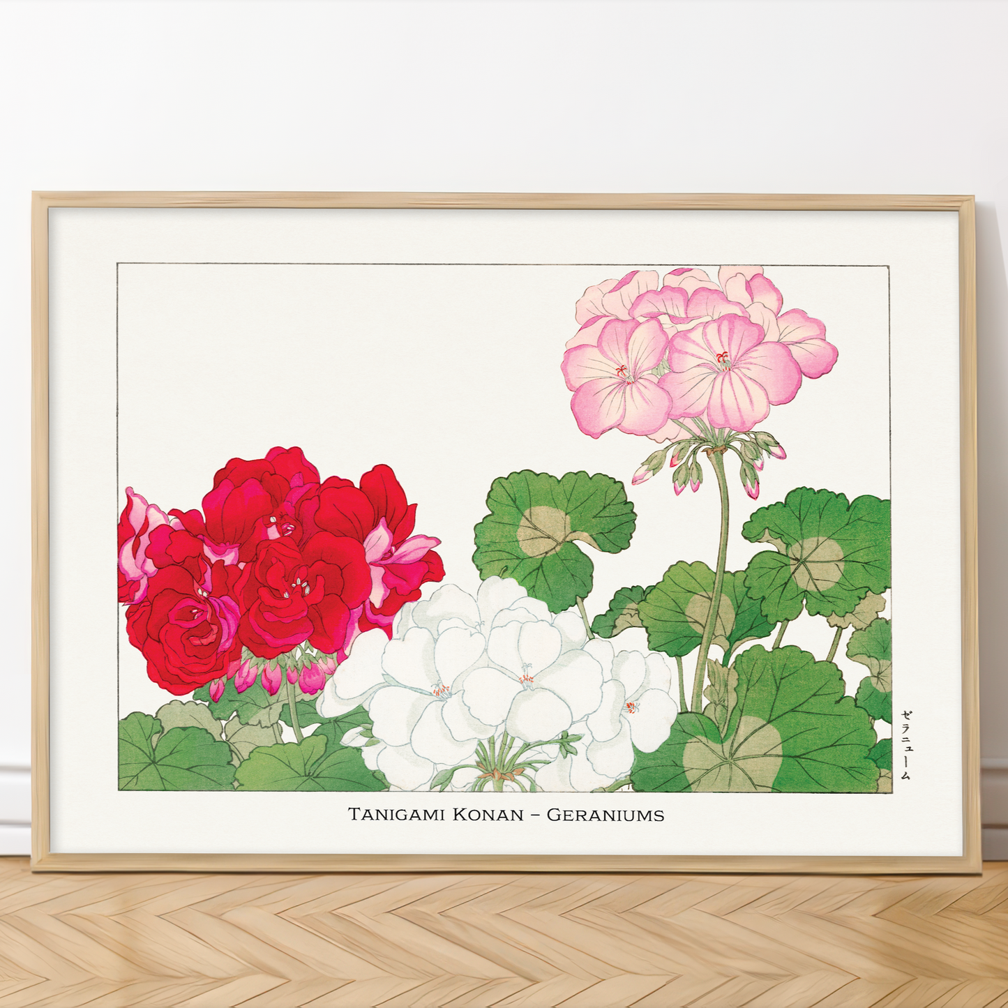 Geranium Art Print – Japanese Wall Art