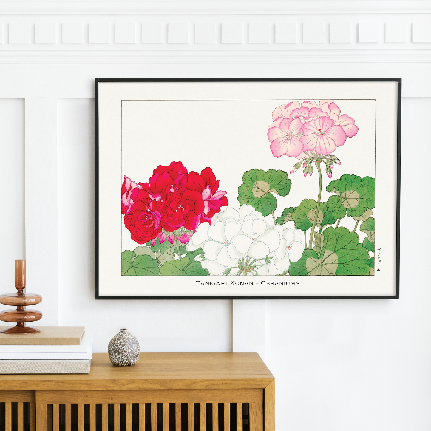 Geranium Art Print – Japanese Wall Art