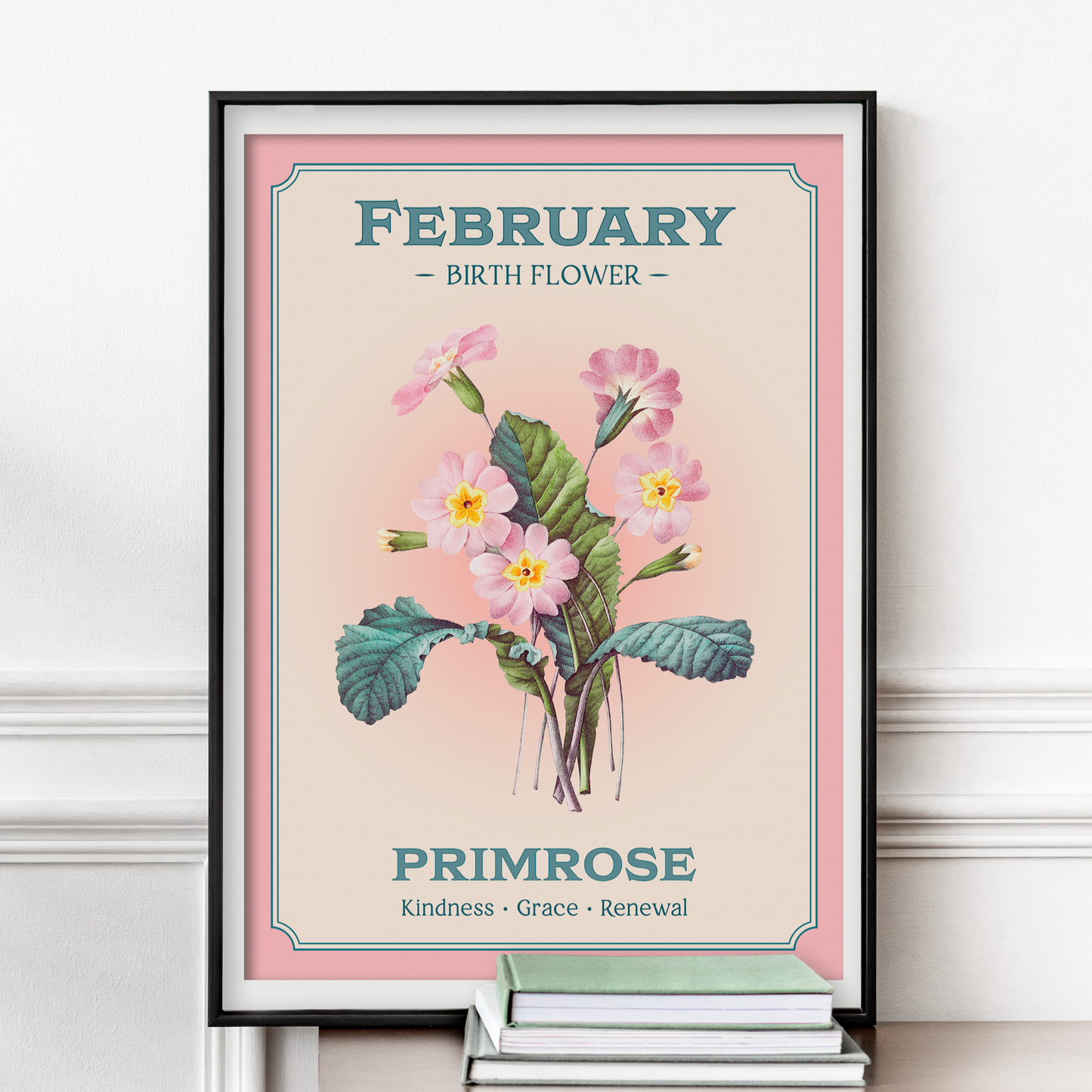 February Birth Flower Print – Primrose Art Print