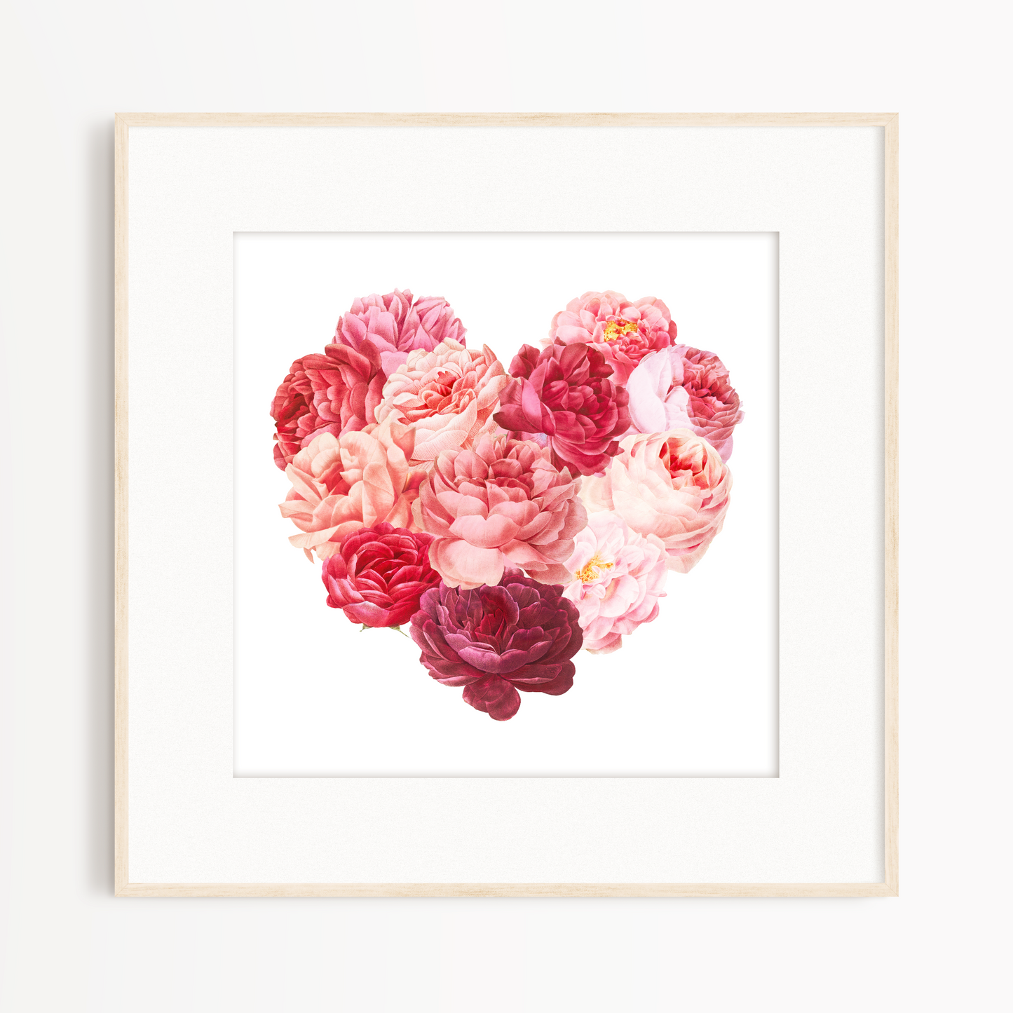 Rose Heart – Square Giclée Art Print