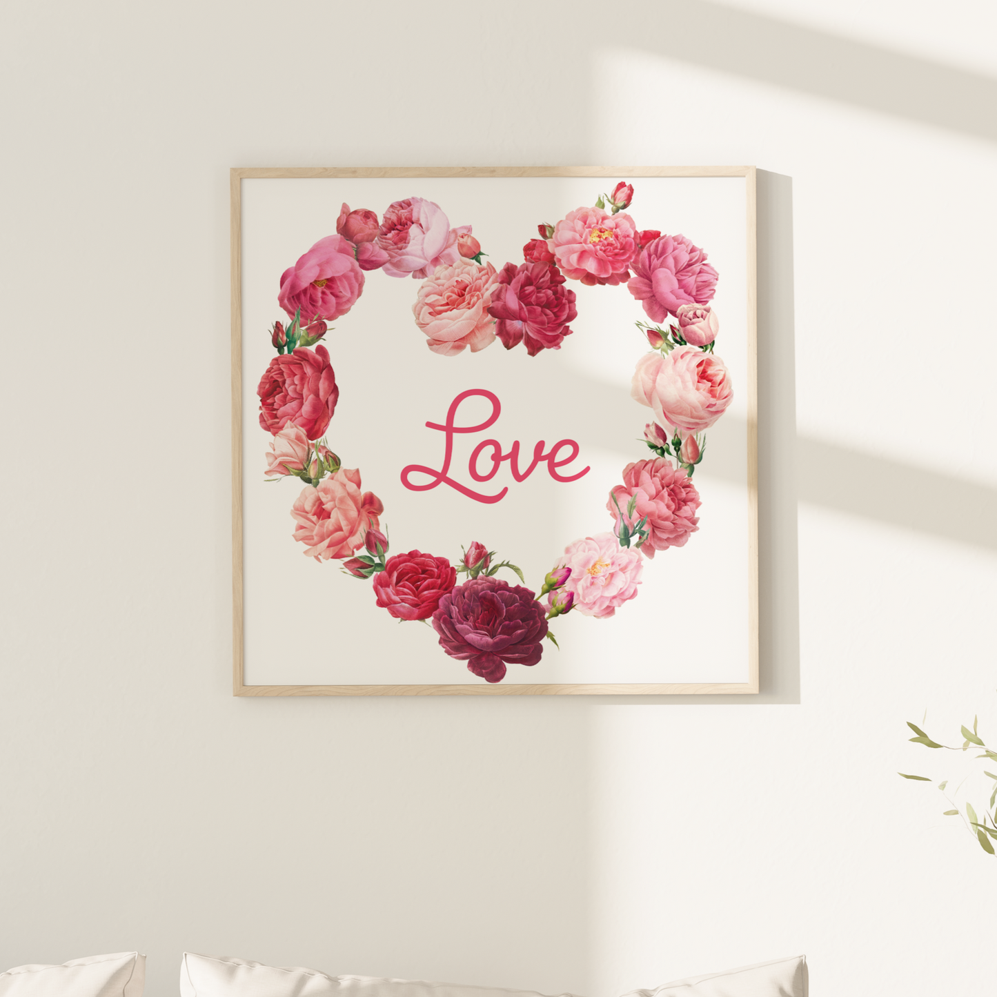 Rose Love Heart – Giclée Art Print