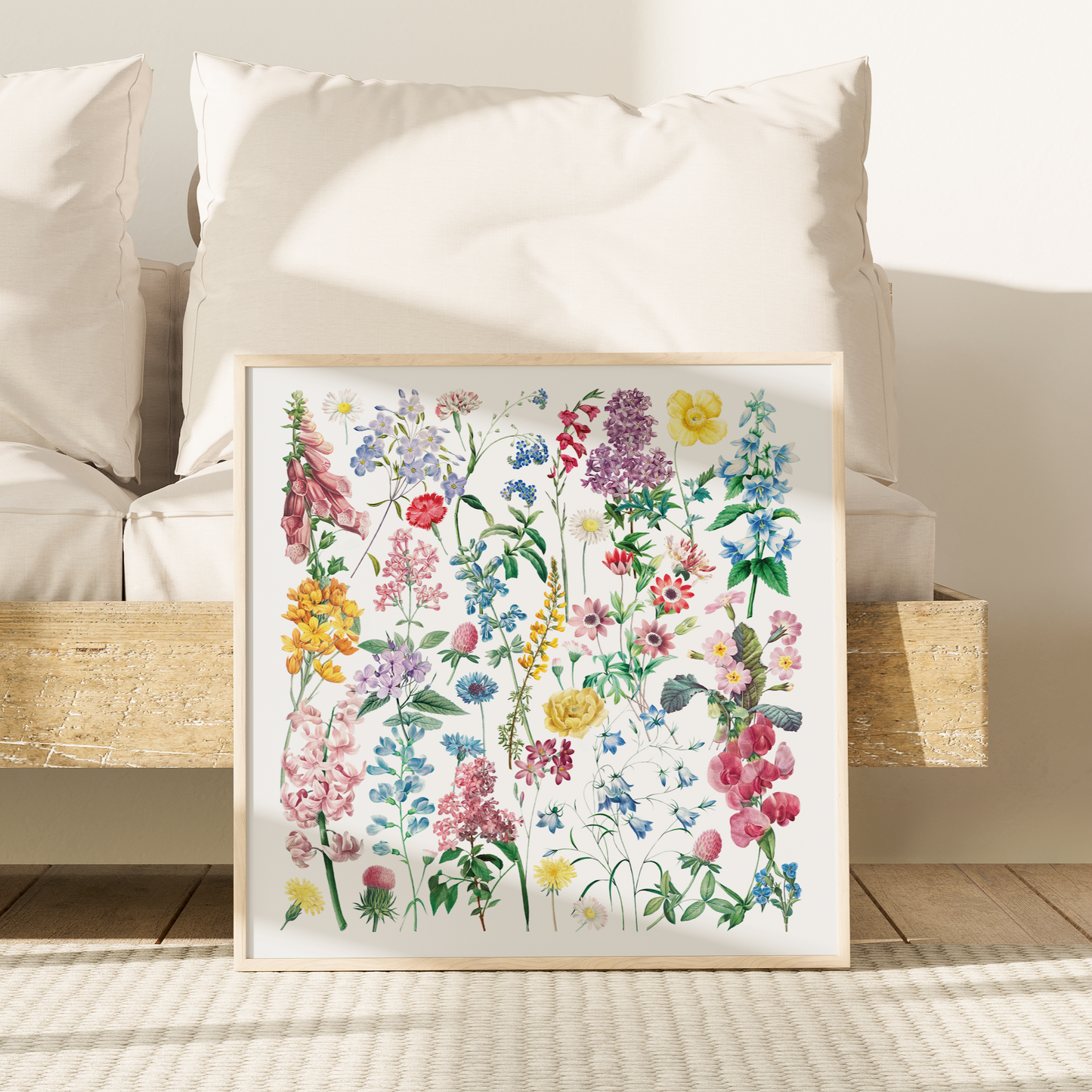 Wild Flowers – Square Giclée Art Print