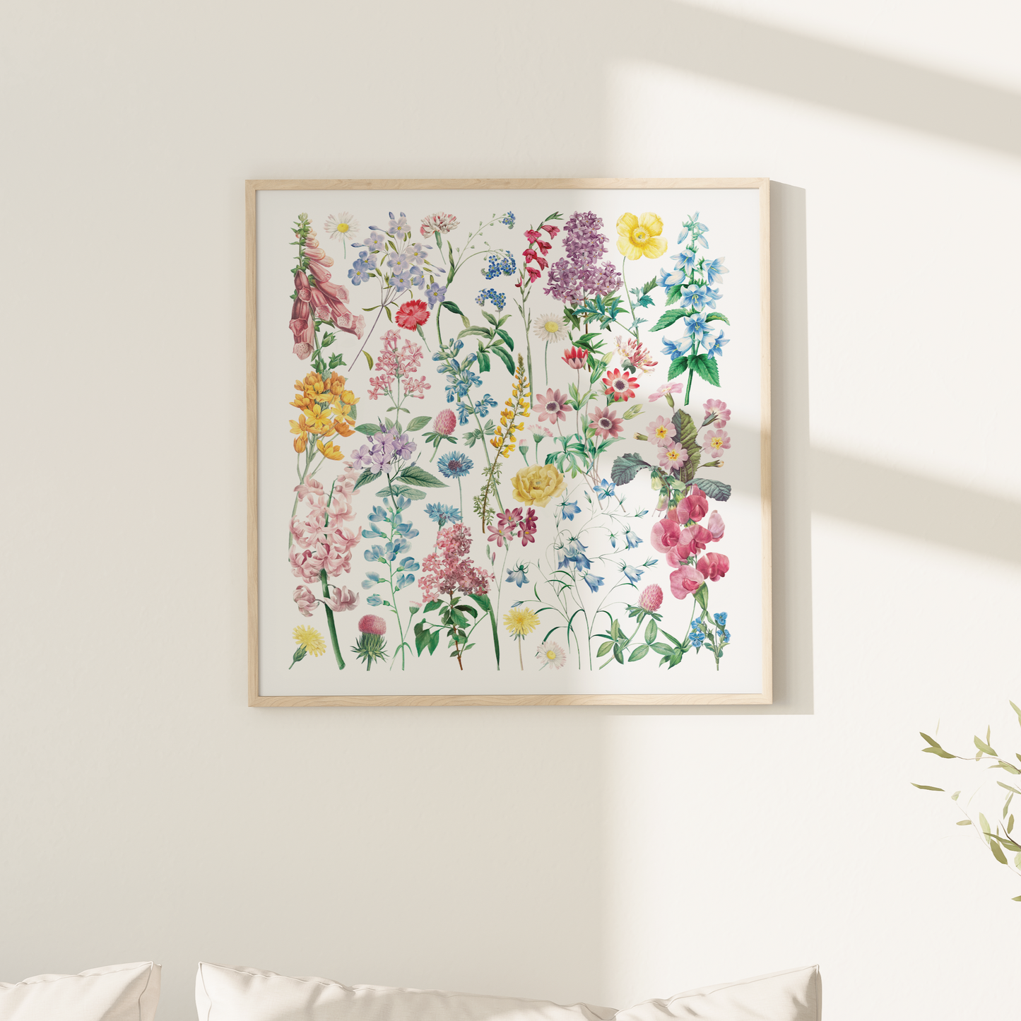 Wild Flowers – Square Giclée Art Print